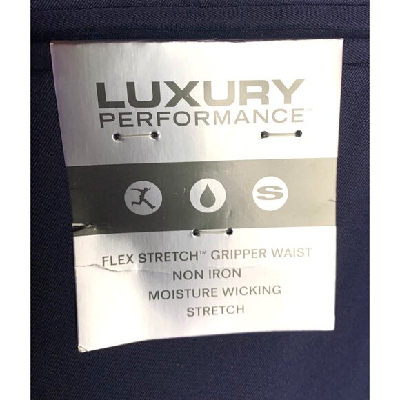 Perry Ellis Modern Fit Navy Blue Stretch Portfolio Dress Pant 40x32 - Picture 4 of 4